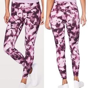 Rare Lululemon abstract wunder under high rise 10